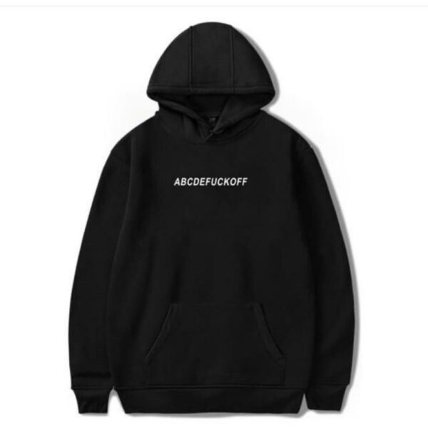 ABCDEFUCKOFF Men's Heavy-Duty Pull over Hoodie