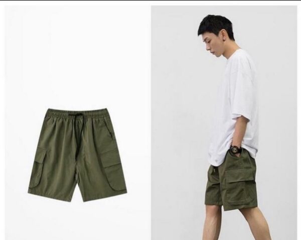 Amara Khaki Green Men's Shorts - Image 2