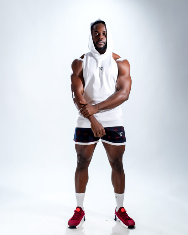 Men's Drop Arm Hooded Tank Top and Short Set