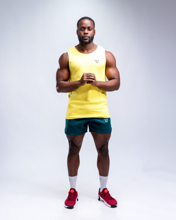 Yellow Tank Top and Green Short set