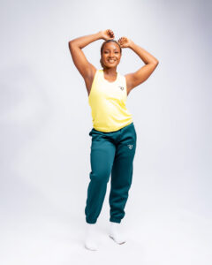 RJ Female Yellow Tank Top & Joggers Set