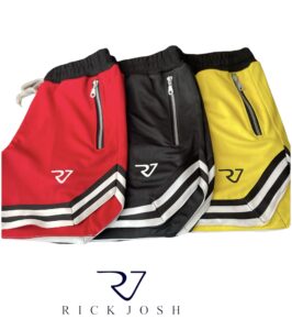 RJ Side-slit Striped Short