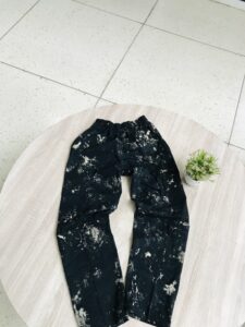 Acid wash cargo pant